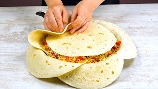 Arrange 7 Tortillas In The Pan Like THIS amp Wait 40 Minutes – WOW [upl. by Aihsemek]