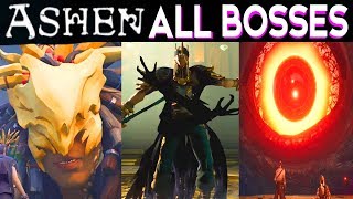 Ashen ALL BOSSES  ALL BOSS BATTLES Ending [upl. by Ahtimat633]