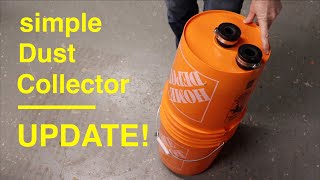 Simple Cyclone Dust Collector ● UPDATE [upl. by Sivia]