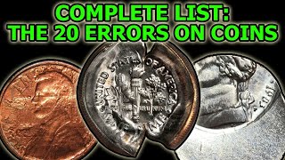 The 20 Types Of Errors On Coins – Complete Overview of Physical Error Coinage [upl. by Albarran]