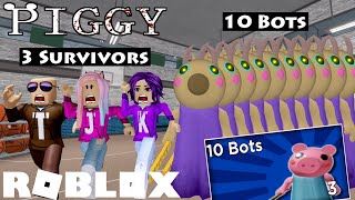 PIGGY 3 VS 10 BOTS MAX DIFFICULTY  Roblox [upl. by Garner524]