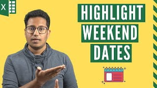 Highlight Weekends Dates and Holidays in Excel Easy Method [upl. by Delmore]