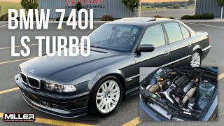 600whp BMW 740i e38 LS Swap Turbo  WalkAround and Cruise [upl. by Eldoree990]