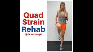 Quadriceps Strain Rehab Exercises [upl. by Aznaed]