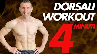 Dorsali Workout in Casa 4 minuti [upl. by Yance465]