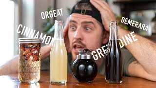 4 EASY to Make Cocktail Syrups  grenadine amp orgeat [upl. by Halfdan]