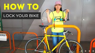 How To Lock Your Bike  The RIGHT Way [upl. by Landsman]