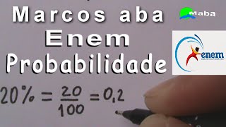 ENEM  PROBABILIDADE  Aula 03 com Porcentagem [upl. by Ebonee]