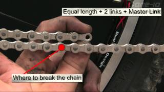 Measuring and Installing a Mountain Bike Chain [upl. by Prowel]