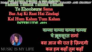 Yamma Yamma Yamma Yamma Ye Khoobsurat  Karaoke With Scrolling Lyrics Engamp हिंदी [upl. by Amalberga]