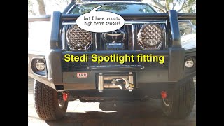 Stedi Spotlight fitting with auto high beam sensor [upl. by Lesiram]