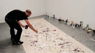 How to paint like Jackson Pollock – One Number 31 1950 – with Corey DAugustine  IN THE STUDIO [upl. by Wadesworth]