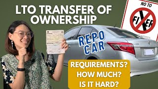 LTO TRANSFER OF OWNERSHIP AND REGISTRATION RENEWAL  Buying a Repossessed Car  Adulting Hacks [upl. by Demetre806]