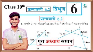 Prashnawali 62 class 10th  त्रिभुज Ncert class 10th math exercise 62 full solution by pankaj sir [upl. by Watt]