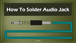 How to make the audio cable  With 35mm TRS Audio Jack [upl. by Emmi]