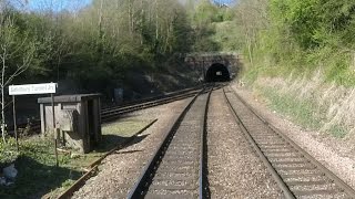 Basingstoke to Salisbury cab video no audio  HDL Green Dragon railtour  18 April 2015 [upl. by Nesta]