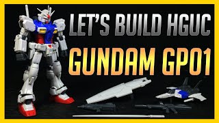 Lets Build HGUC Gundam GP01 [upl. by Vershen]