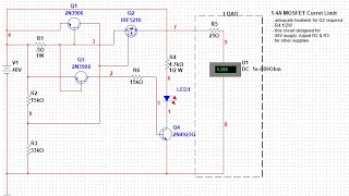 MOSFET Current Limiting Circuit Tutorial [upl. by Illek734]