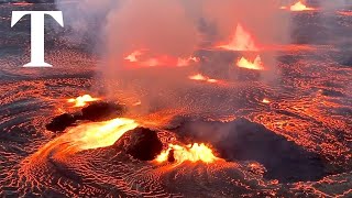 LIVE Hawaiis Kilauea volcano erupts [upl. by Ahsoym]