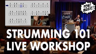 SUPER STRUMMER Beginner Strumming Workshop amp Masterclass Strum Patterns Songs Technique [upl. by Ranip]