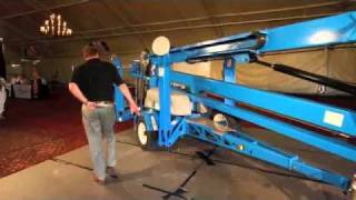 Product Review Genie TZ50 TrailerMounted Boom Lift Part 1 [upl. by Porta389]