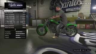 GTA V quotCUSTOMIZING FRANKLINS BIKEquot [upl. by Alyekahs]