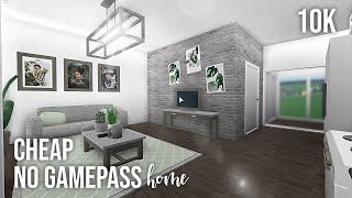 Roblox  Bloxburg  10k No Gamepass Home [upl. by Jonna]