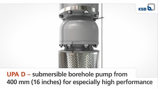 UPAD – submersible borehole pump for especially high performance [upl. by Remliw771]