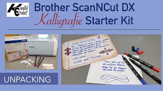 Kalligrafie Starter Kit für Brother ScanNCutDX Plotter [upl. by Ahsiemat]