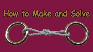 How to Make and Solve String and Ring Puzzle  puzzles for kids By IH Puzzles [upl. by Griffis228]