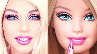 Barbie Doll MakeUp Transformation [upl. by Assenna152]