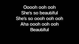 beautiful by patrick nuo lyrics on screen [upl. by Imoyn]