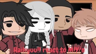 Haikyuu react to MYn as Haitani Ran  Part 1 justfrancis [upl. by Ardnekahs222]