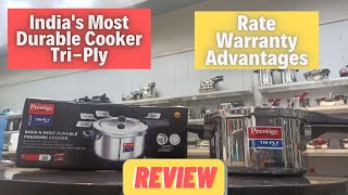 Prestiges 5 Litre Triply cooker unboxing and review [upl. by Rhetta]