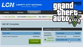 GTA 5  How to Make Money Using The Stock Market Guide GTA V [upl. by Kedezihclem134]