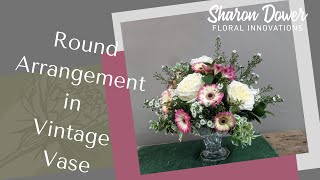 How to make a Posy Style flower arrangement  FLORISTRYFLOWER ARRANGING [upl. by Jsandye]