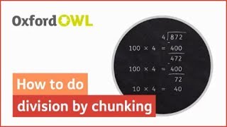 How to do division by chunking  Oxford Owl [upl. by Airrehs]