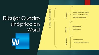 Dibujar Cuadro sinóptico en Word [upl. by Amikan]