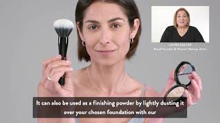 Makeup Demo 101 Baked BalancenBrighten Color Correcting Foundation  Laura Geller Beauty [upl. by Ardnusal]