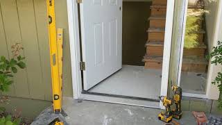 Jeld Wen Front Door Installation  Really crappy products and craftsmanship PART 1 [upl. by Halehs908]