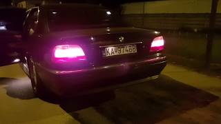 BMW 7 E38 740i Exhaust sound straight pipe [upl. by Beberg672]