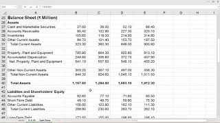 Building Cash Flow Statement in Excel [upl. by Endor]