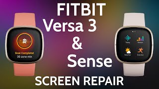 How to Replace Fitbit Versa 3 FB511 Fitbit Sense FB512 Touch LCD Screen  Repair Tutorial Fix [upl. by Seko318]