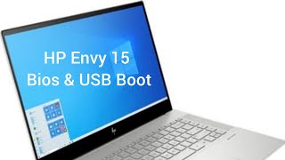 HP Envy 15 bios amp USB boot [upl. by Meekar]