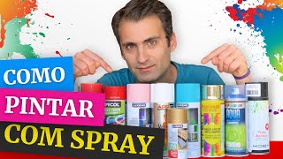 11 Dicas de Como Pintar com Tinta Spray  Madeira Ferro Plástico e Vidro [upl. by Colley516]