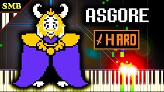 UNDERTALE  ASGORE  Piano Tutorial [upl. by Layne328]