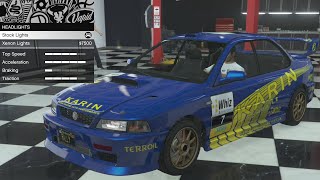 GTA 5  DLC Vehicle Customization  Karin Sultan Classic Subaru Impreza GC8 and Review [upl. by Rebmaed]