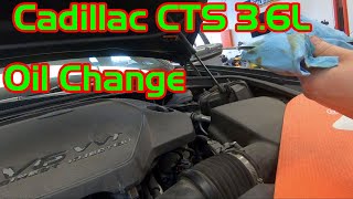 20142019 Cadillac CTS 36 Oil Change [upl. by Elazaro]