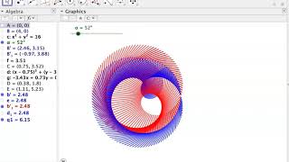 Creating an Animated Design in GeoGebra [upl. by Grange901]