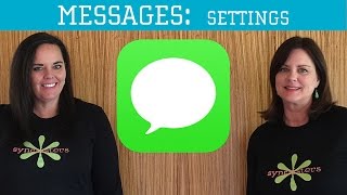 iPhone  iPad Messages  Settings [upl. by Eimaj]